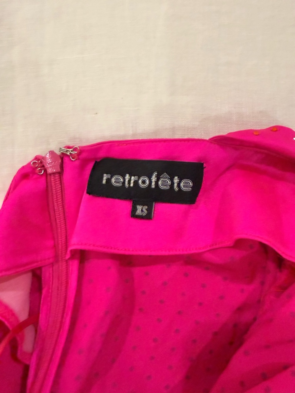 Retrofete Studded Embelished Pink Halter Wrap Backless Dress/Gown/Maxi - Picture 8 of 9